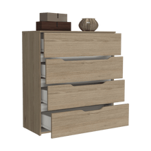 Organizador Zory, Beige y Blanco, con Cuatro Cajones