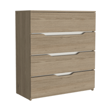 Organizador Zory, Beige y Blanco, con Cuatro Cajones