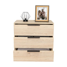 Organizador Wesley, Beige y Blanco, con Tres Cajones