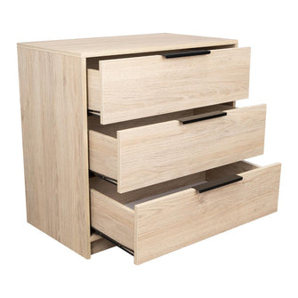 Organizador Wesley, Beige y Blanco, con Tres Cajones