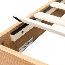 Cama Doble Sonia, Beige, con respaldo tapizado