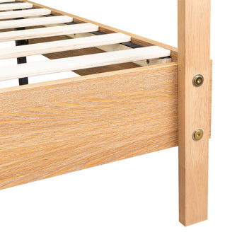 Cama Doble Sonia, Beige, con respaldo tapizado