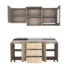 Cocina Integral Giotto, Beige y Cocoa, Incluye Mesón