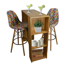 Set x 2und Sillas Bar Eames (110x46x39) Tapizada Gobelino Colors