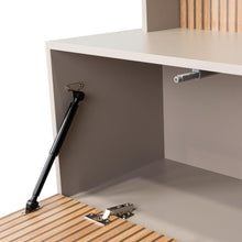 Mesa Para Tv Doha, Cocoa y Miel, Con Variedad de Entrepaños