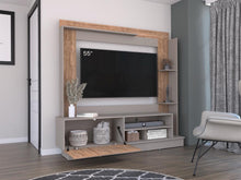 Mesa Para Tv Doha, Cocoa y Miel, Con Variedad de Entrepaños