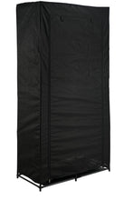 Closet Organizador Ena, Negro, En tela con variedad de entrepaños