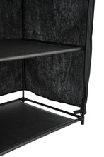 Closet Organizador Dono, Negro,  con variedad de entrepaños en tela