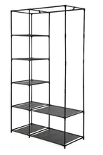 Closet Organizador Dono, Negro,  con variedad de entrepaños en tela