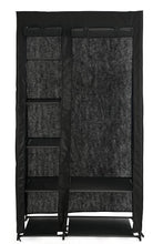 Closet Organizador Dono, Negro,  con variedad de entrepaños en tela