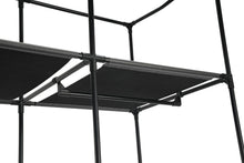 Closet Organizador Erba, Negro, En tela con variedad de entrepaños centrales