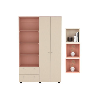 Combo para Habitación Tarem, Incluye Closet y 3 Repisas