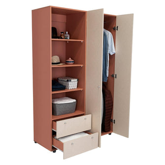 Closet Mokat, Arupo y Toquilla, con dos puertas abatibles