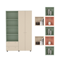 Combo para Habitación Santorini, Incluye Closet y 7 Repisas