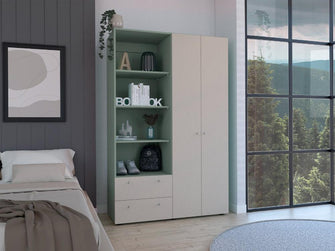 Combo para Habitación Brunea, Incluye Closet y 2 Repisas