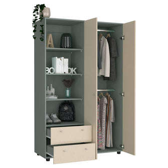 Closet Home, Agave y Toquilla, con dos puertas abatibles