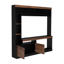 Mesa Para Tv Clasic, Wengue y Cobre, Para Televisor de 55 Pulgadas