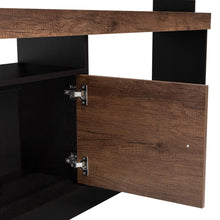 Mesa Para Tv Clasic, Wengue y Cobre, Para Televisor de 55 Pulgadas