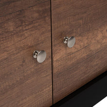 Mesa Para Tv Clasic, Wengue y Cobre, Para Televisor de 55 Pulgadas