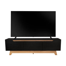 Mesa Para Tv Toulo, Wengue y Fresno, Con Espacio Para TV de 80''