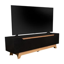 Mesa Para Tv Toulo, Wengue y Fresno, Con Espacio Para TV de 80''