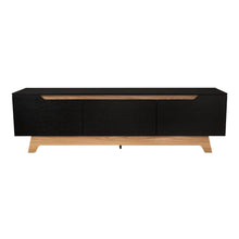 Mesa Para Tv Toulo, Wengue y Fresno, Con Espacio Para TV de 80''