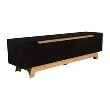 Mesa Para Tv Toulo, Wengue y Fresno, Con Espacio Para TV de 80''
