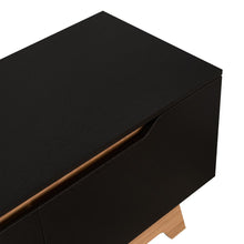 Mesa Para Tv Toulo, Wengue y Fresno, Con Espacio Para TV de 80''