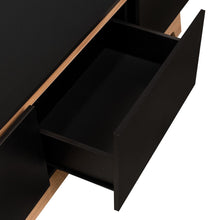 Mesa Para Tv Toulo, Wengue y Fresno, Con Espacio Para TV de 80''