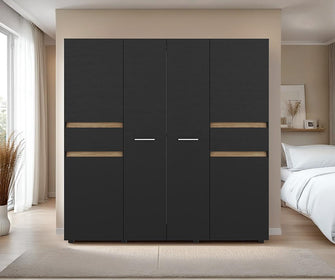 Closet Grande Imperial 200x200 Wengue y Fresno Europeo