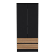 Closet Cruella, Wengue y Lenno con dos puertas abatibles debe ser anclado a la pared