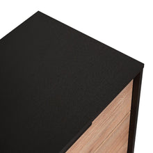 Organizador Wesley, Wengue y Miel, con Tres Cajones Amplios y Manijas Metálicas