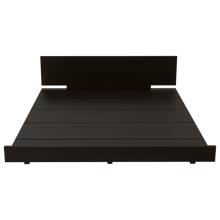 Cama Doble Wesley, Wengue y Miel, Incluye Tendido de Tablas