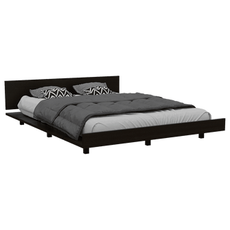Combo Para Habitación Tenesis, Incluye Cama - Colchón - Dos Mesas de Noche y Repisa