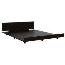 Cama Queen Wesley, Wengue y Miel, Incluye Tendido de Tablas