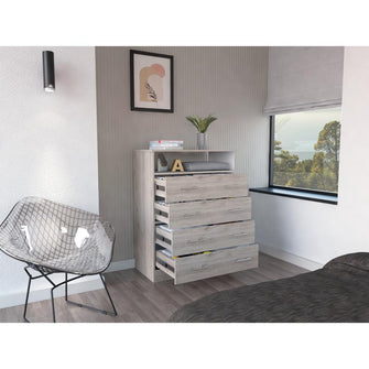 Organizador Barlovento, Humo, y Blanco, con Cuatro Cajones y un entrepaño ZF