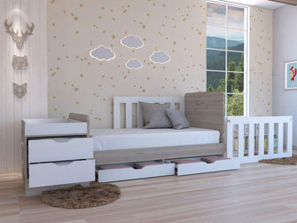 Combo Para Habitación Farid, Incluye Cama Infantil y Organizador