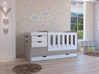 Combo Para Habitación Farid, Incluye Cama Infantil y Organizador