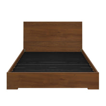 Cama Tpm 100X190  Sencillo, Color Caoba