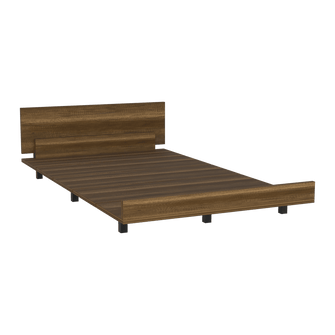 Cama Semi Doble Wesley, Cobre, 120 Incluye Tendido de Tablones