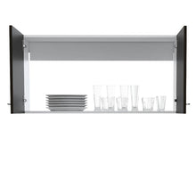 Gabinete Superior Cantabria, Blanco y Wengue, con Dos Puertas Batientes