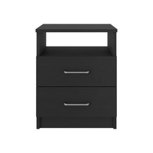 Mesa de Noche Cantabria, Wengue, con Dos Cajones  ZF