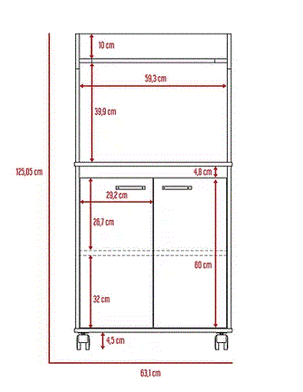 Combo Para Cocina Clay, Incluye Modulo Microondas y Microondas