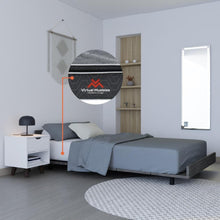 Combo Para Habitación Gema, Incluye Cama - Colchón - Organizador - Mesa de Noche y Espejo