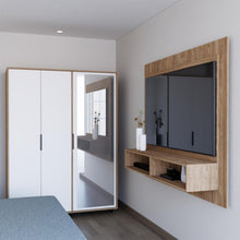 Combo Para Habitación Nova, Incluye Cama - Colchón - Closet - dos Mesas de Noche y Panel