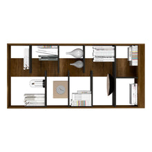 Biblioteca Clasic, Cobre y Wengue, con Diversidad de Entrepaños  ZF