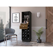 Bar Clasic, Wengue y Cobre, con Espacio Para Botellas y Porta Copas    ZF