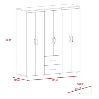 Combo Para Habitación Nizki Incluye Closet Mesa Para Tv y Estantería