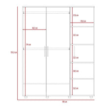 Closet Caprim, Caoba, con Gran Capacidad de Almacenamiento