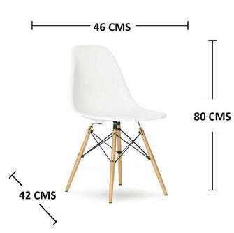 Combo Escritorio Tomy (75x80x40) + Silla Eames Color Blanco - Dko Design